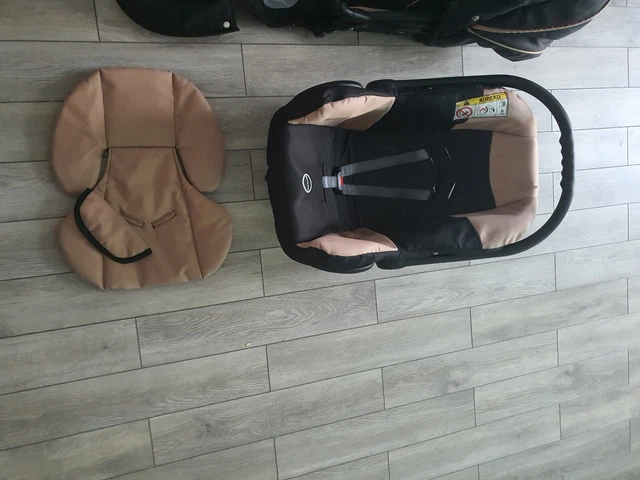 LARGO BABY PUSHCHAIR PRAMS With Travel Cot newborn car seat 3in